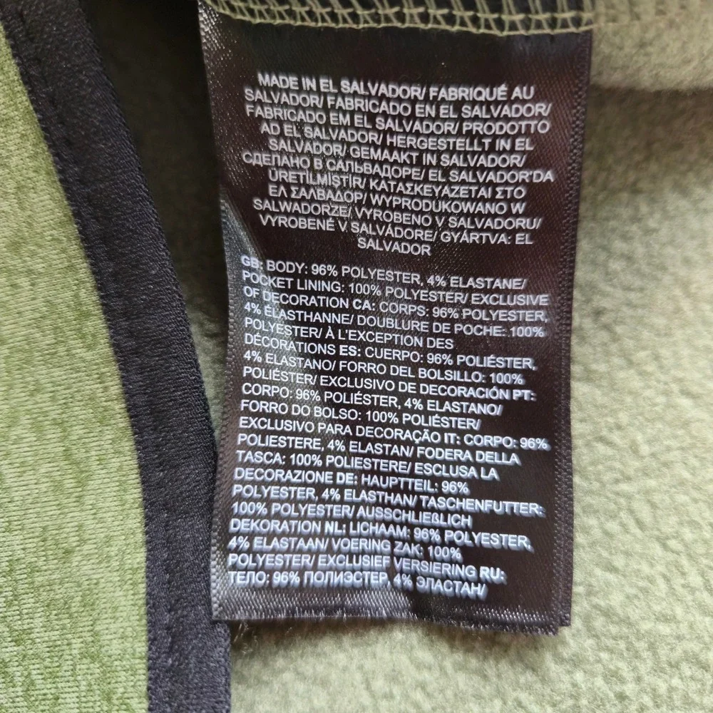 The North Face Skyline Full Zip Fleece Jacket Mens XL Green NF0A7V641LR Stretch